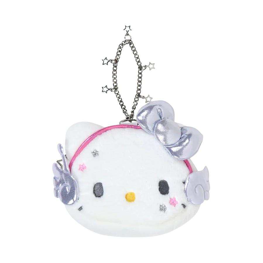 Sanrio Heartbeat Planet Pu Coin Purse Women's White