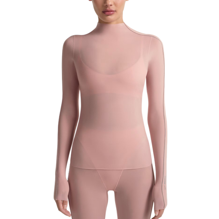 Nike NikeSKIMS Weightless Layers Women's Mock-Neck Long-Sleeve Top