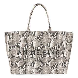 Anine Bing Cotton Tote Handbag Women's Gray