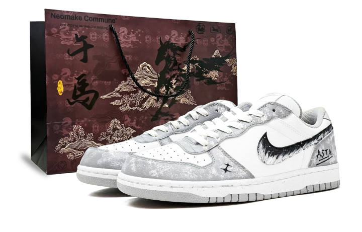 Nike Nike Big Milky Way Star Dream LK Black Leather Slip Resistant Abrasion Resistant Slip Resistant Abrasion Resistant