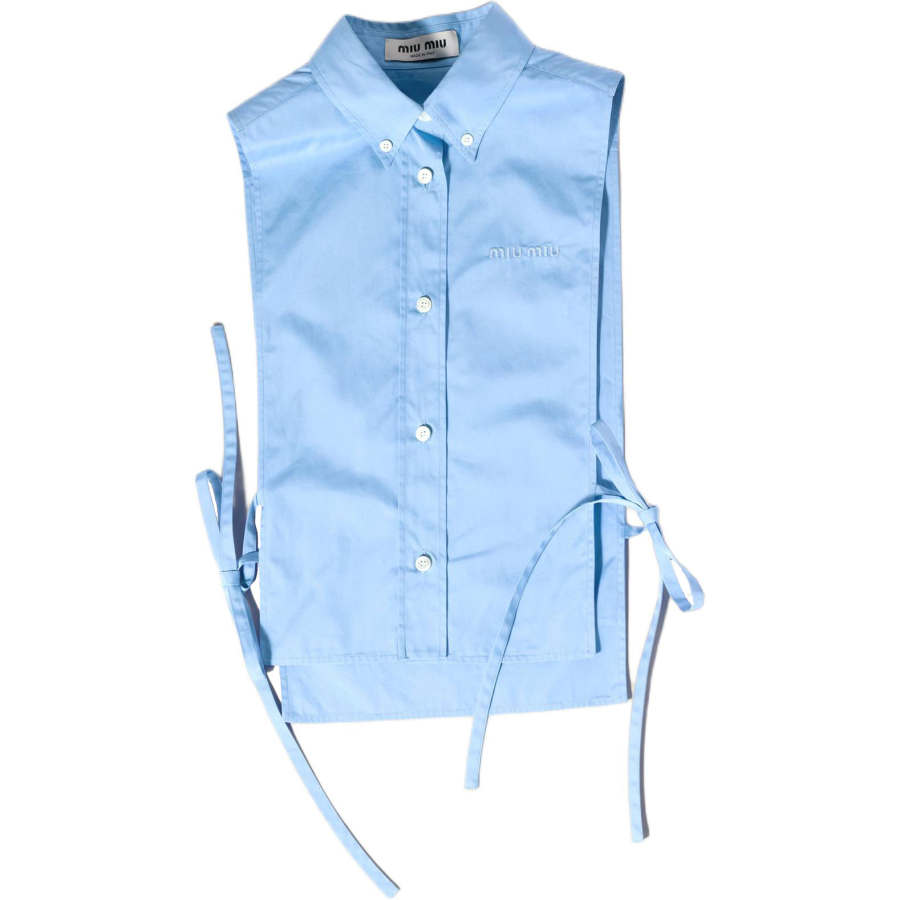 Miu Miu Open Sides Sleeveless Shirt
