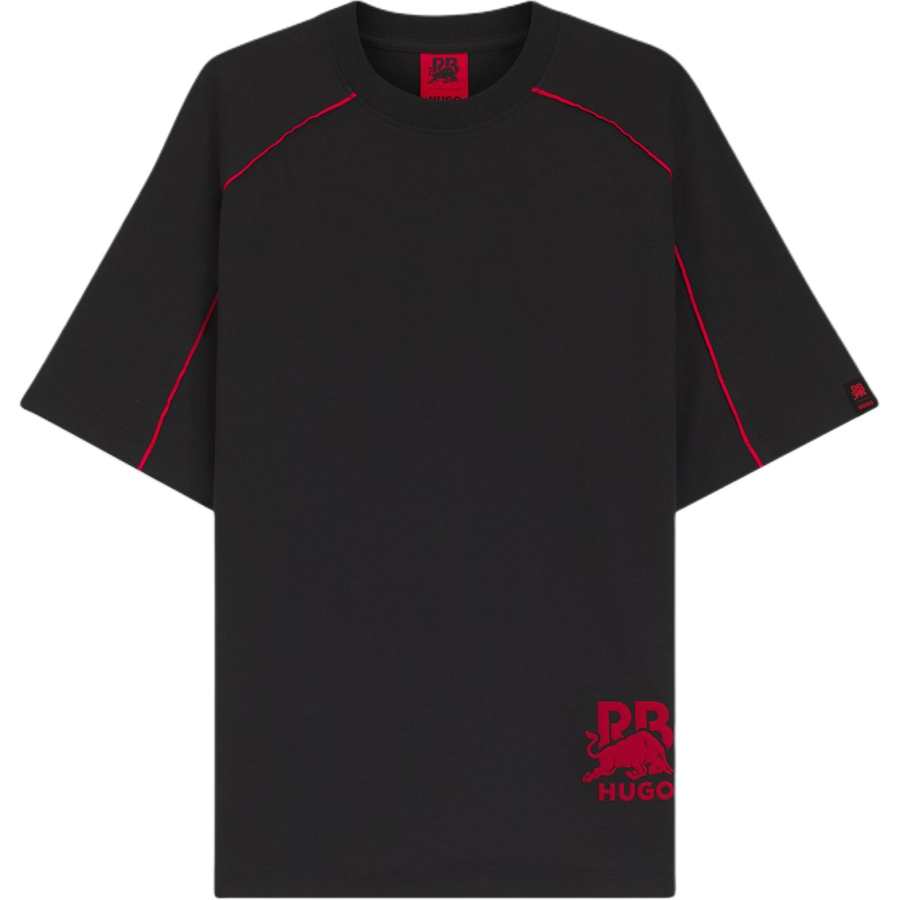 HUGO BOSS T Shirts Men's Black Crew Neck Moderate Straight Fit
