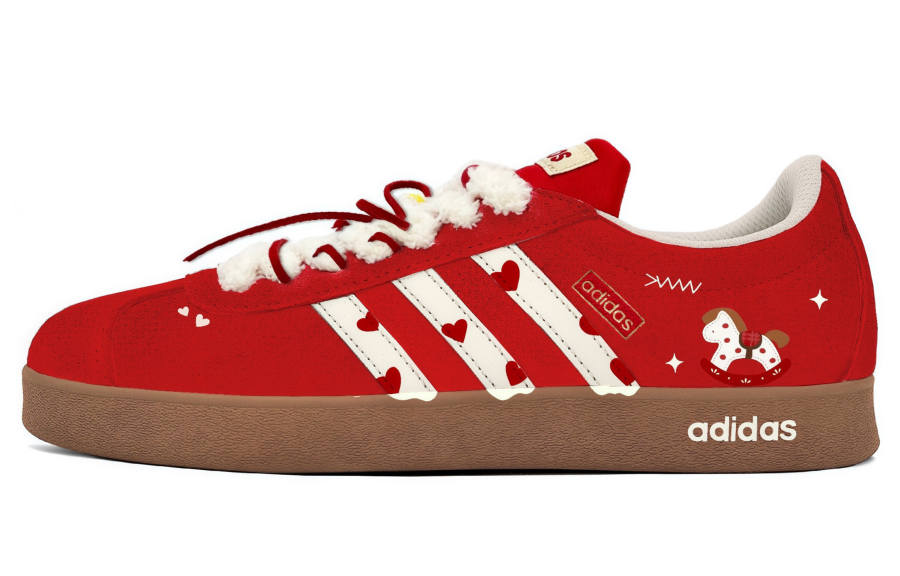 Adidas Adidas Vl Court Classic Corduroy Hearty Horse MONE Manufacturing Slip Resistant Abrasion Resistant
