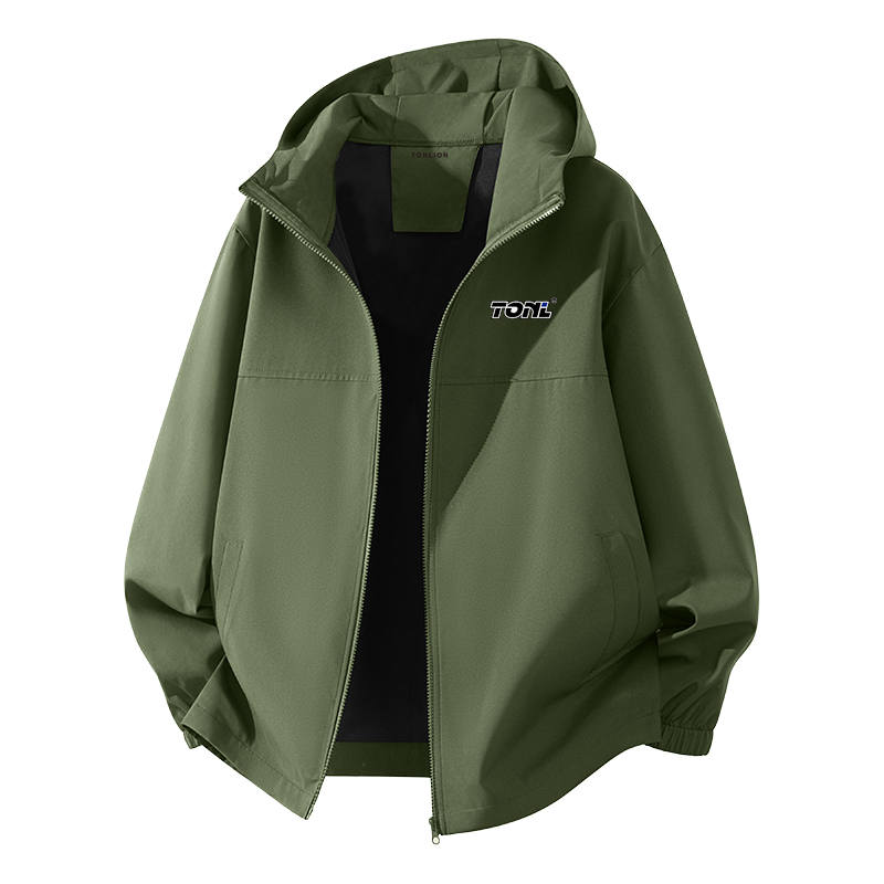 Tonlion Jackets Unisex Hooded Moderate