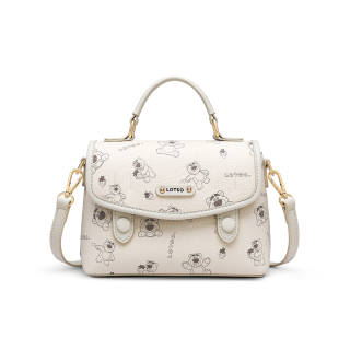Disney Lotso PVC Handbag Women's Ecru