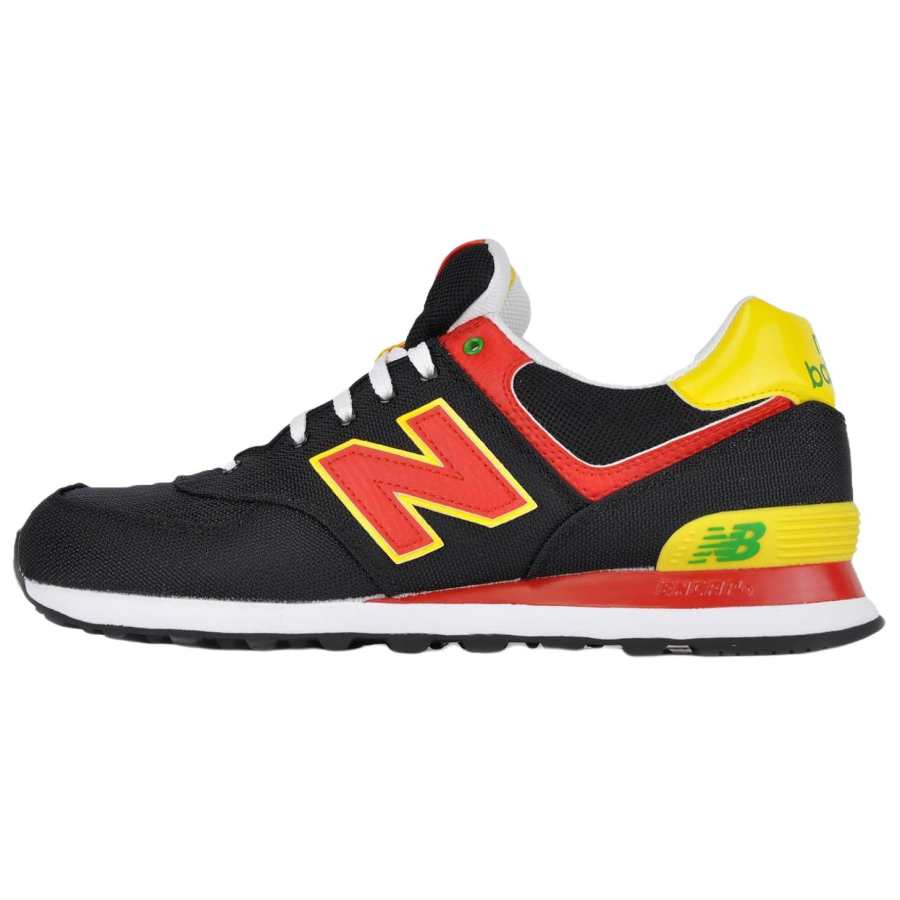 New Balance New Balance NB 574 Running Shoes Men's Black Red Yellow