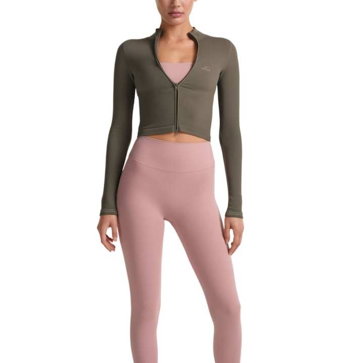Nike NikeSKIMS Ribbed Seamless Women's Cropped Full-Zip Jacket