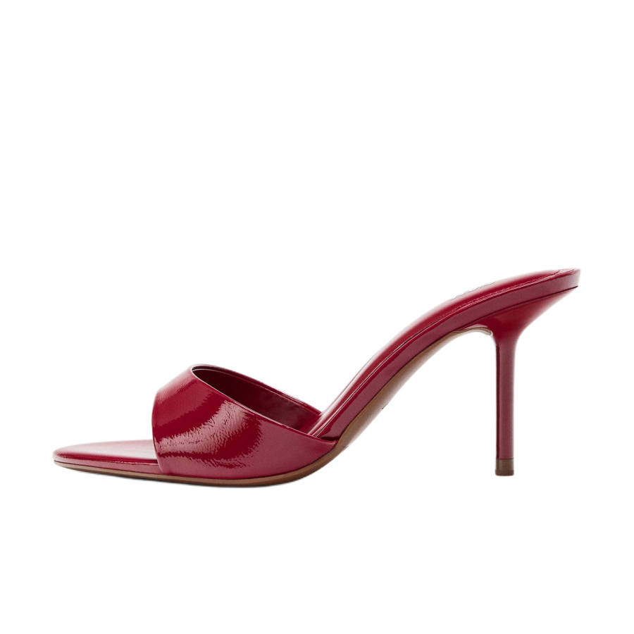 ZARA Slide Slippers Women's Red