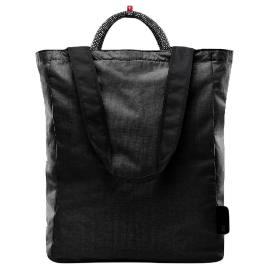 On Recycled Nylon Tote Bag, Shopping Bag, Shoulder Bag, Handbag Unisex Black
