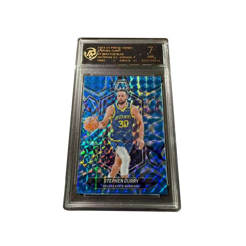 PANINI Mosaic Golden State Warriors, Stephen Curry, Blue Mosaics Discount, High Score, Rare Cards Graded Cards 1 Pc