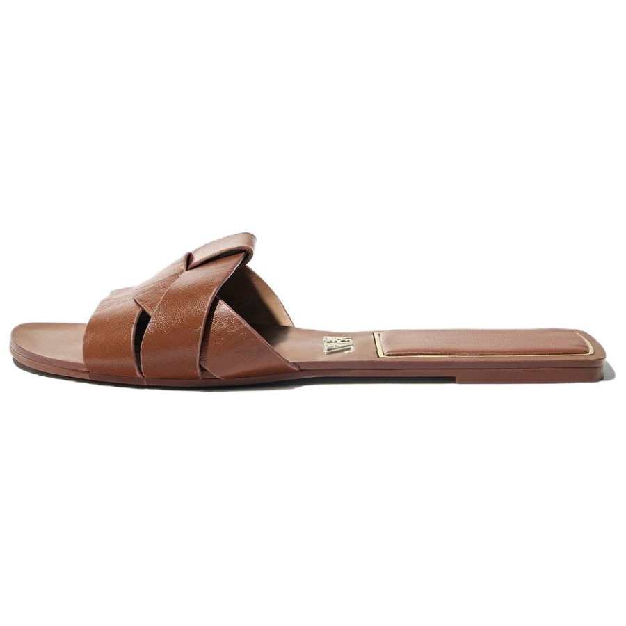 ZARA Slide Slippers Women's Brown