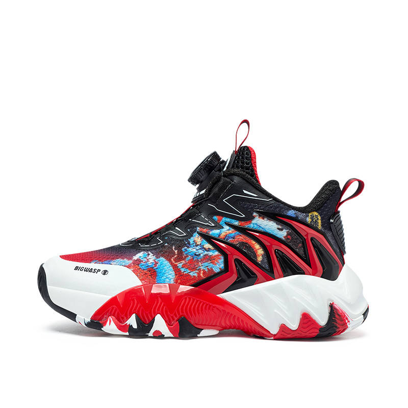 BIG WASP Nine Dragons And Nine Sons Mid top Children's Basketball Shoes