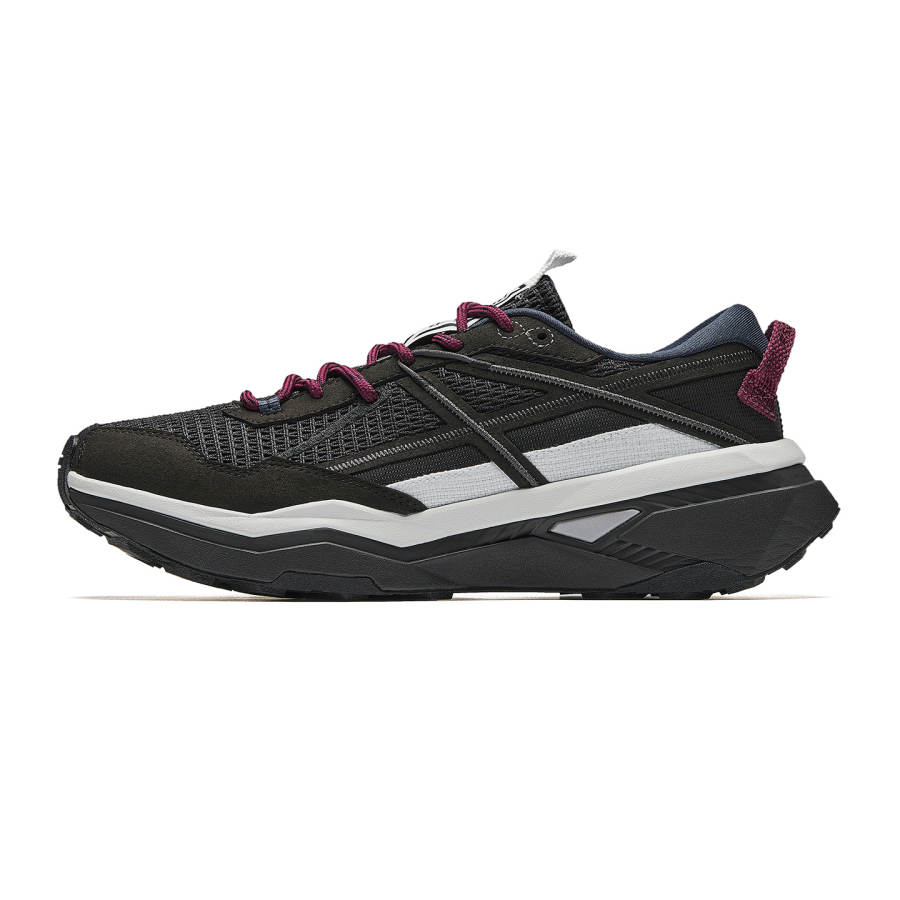 Anta Peregrine Falcon 2 Textile, Synthetic Leather Low top Running Shoes Men's Basic Black