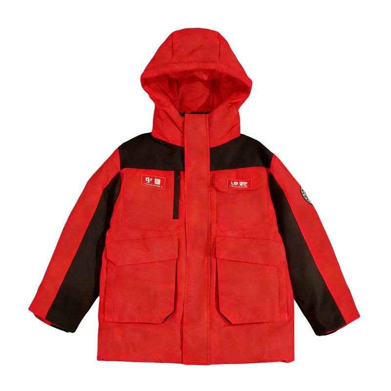 PEAK PEAK Kids Down Jackets Hooded Thickened