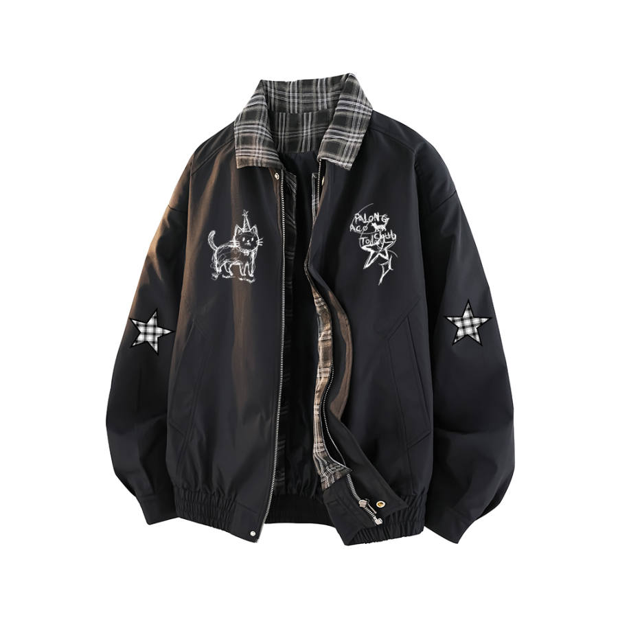 PAL ONGACO Jackets Unisex Lapel Moderate Mock Two Piece