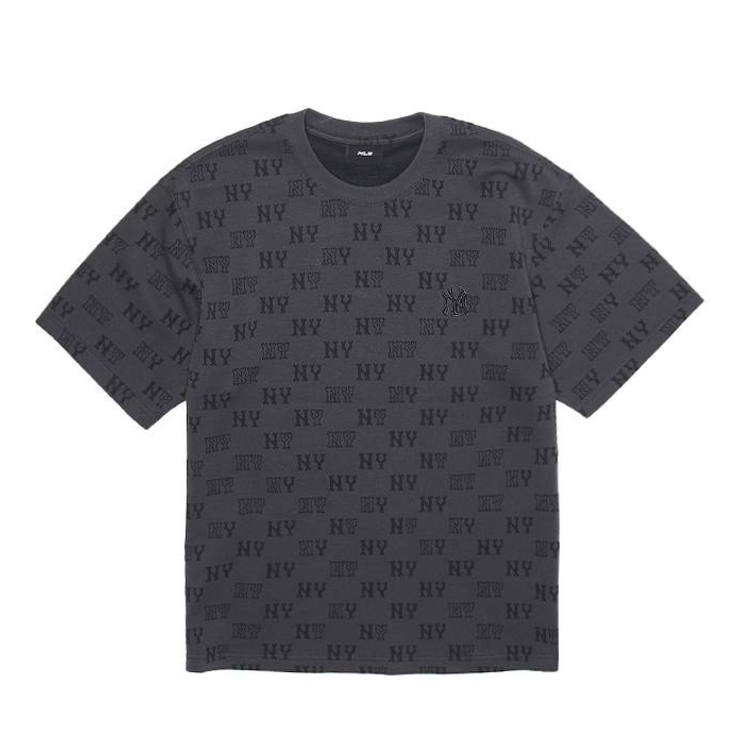 MLB T Shirts Unisex New York Yankees/Black TSM01 Crew Neck Moderate