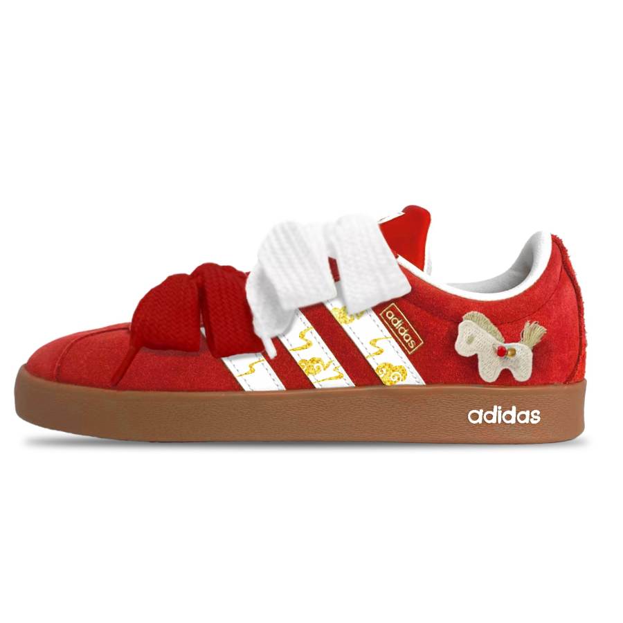 Adidas Adidas VL Court Slip Resistant, Abrasion Resistant, Lightweight, Breathable Low top Skateboard Shoes Unisex