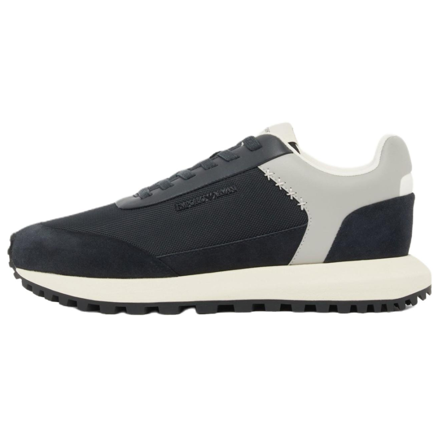 EMPORIO ARMANI Cordura Low top Casual Shoes 3cm Men's Marine Blue