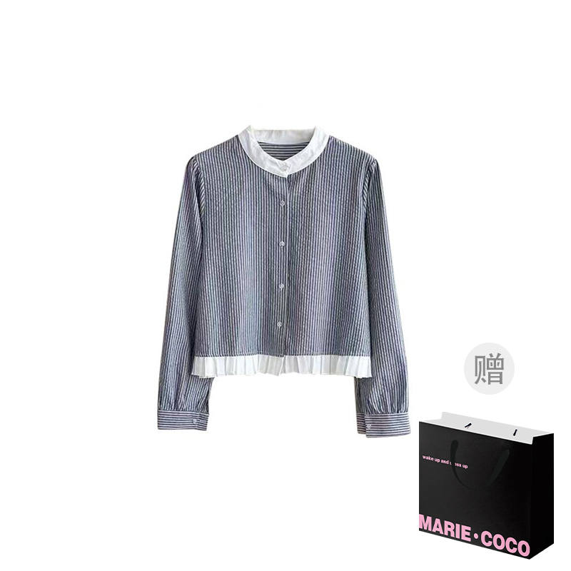 MARIE·COCO Shirts Women's Shirt Stand Collar Moderate Shirt