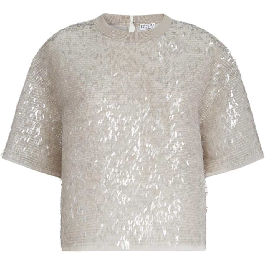 Brunello Cucinelli fringe-detail T-shirt