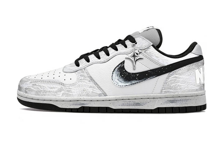 Nike Nike Big Cold Moon Star Trail Abrasion Resistant Slip Resistant Low top Skateboard Shoes Men's Black Gray
