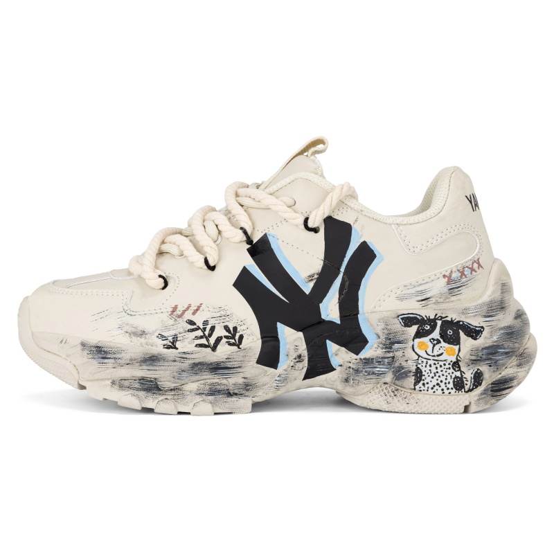 MLB MLB Big Ball Chunky Cushioning Waterproof Coverage Low top Chunky Sneakers Unisex Beige