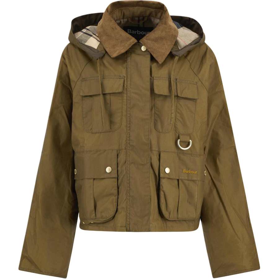 Barbour Liza corduroy-collar hooded jacket