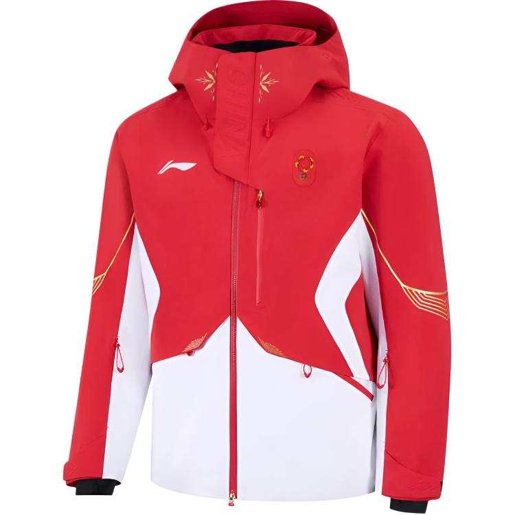 Li-Ning Li Ning Jackets Men's Red Hooded Moderate Other