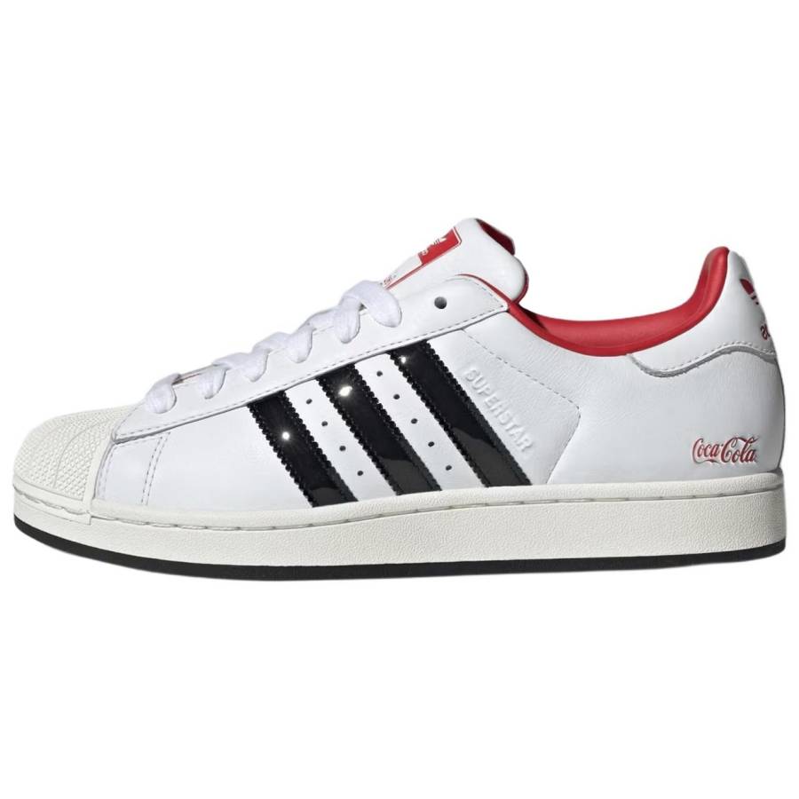 Adidas Originals x Coca Cola Superstar 2 Skateboard Shoes Unisex White Black
