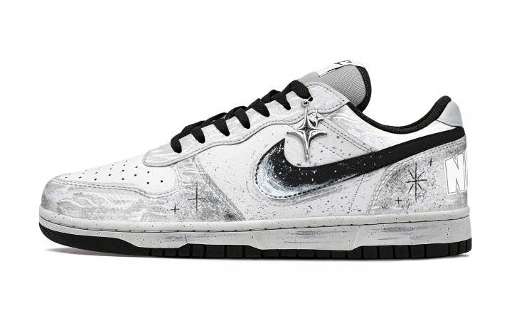Nike Nike Big Galaxy System Abrasion Resistant Slip Resistant Low top Skateboard Shoes Men's Black Gray