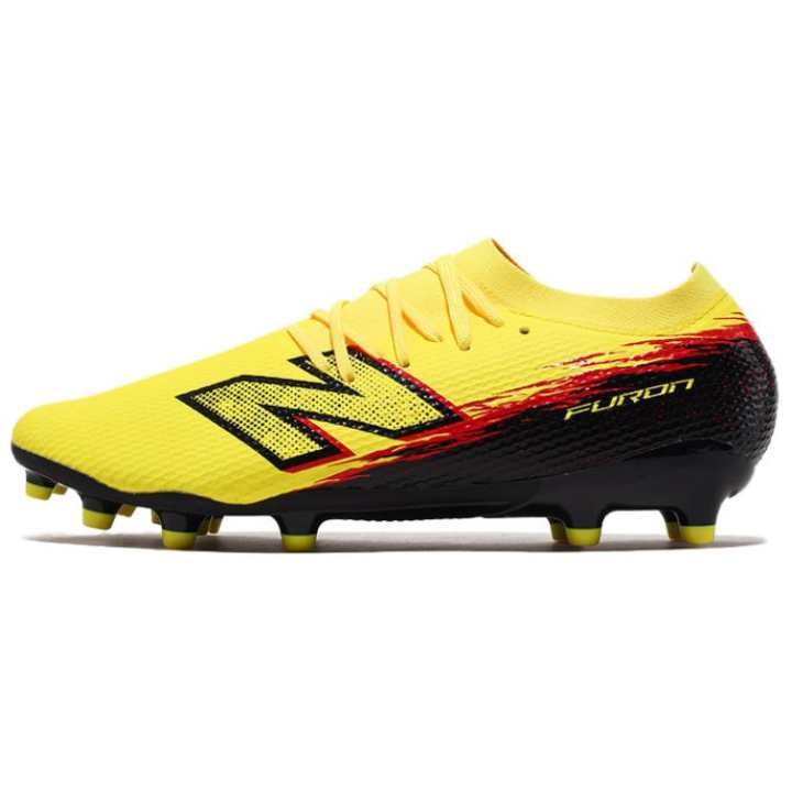 New Balance New Balance Furon V8 MG Multi Ground Synthetic Leather Support Coverage Soccer Shoes Men's Yellow