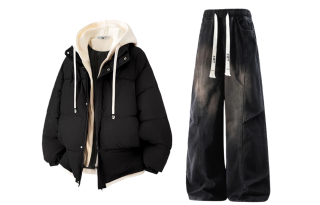X1617 Casual Sportswear Unisex Hooded Thickened And Fleece Lined