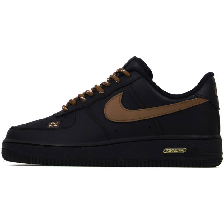 Nike Nike Air Force 1 Abrasion Resistant Abrasion Resistant Low top Skateboard Shoes Unisex Black Brown