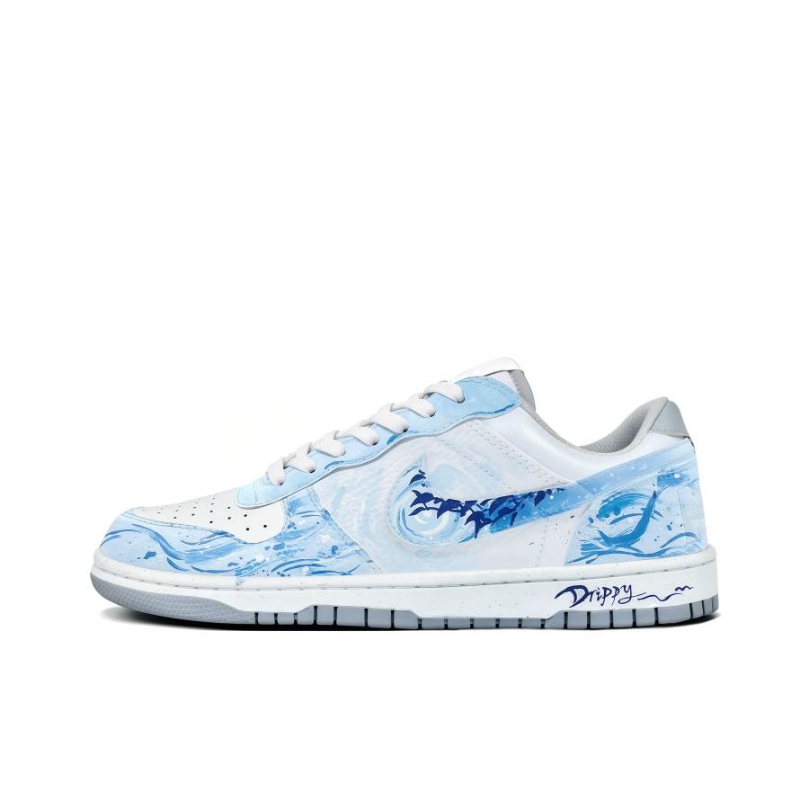 Nike Nike Big Year Of The Horse Abrasion Resistant Breathable Low top Skateboard Shoes Unisex White Blue