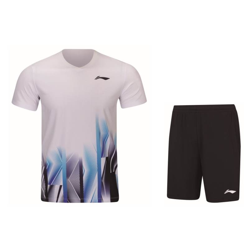 Li-Ning Li Ning Badminton Collection Badminton Jersey Set Unisex White