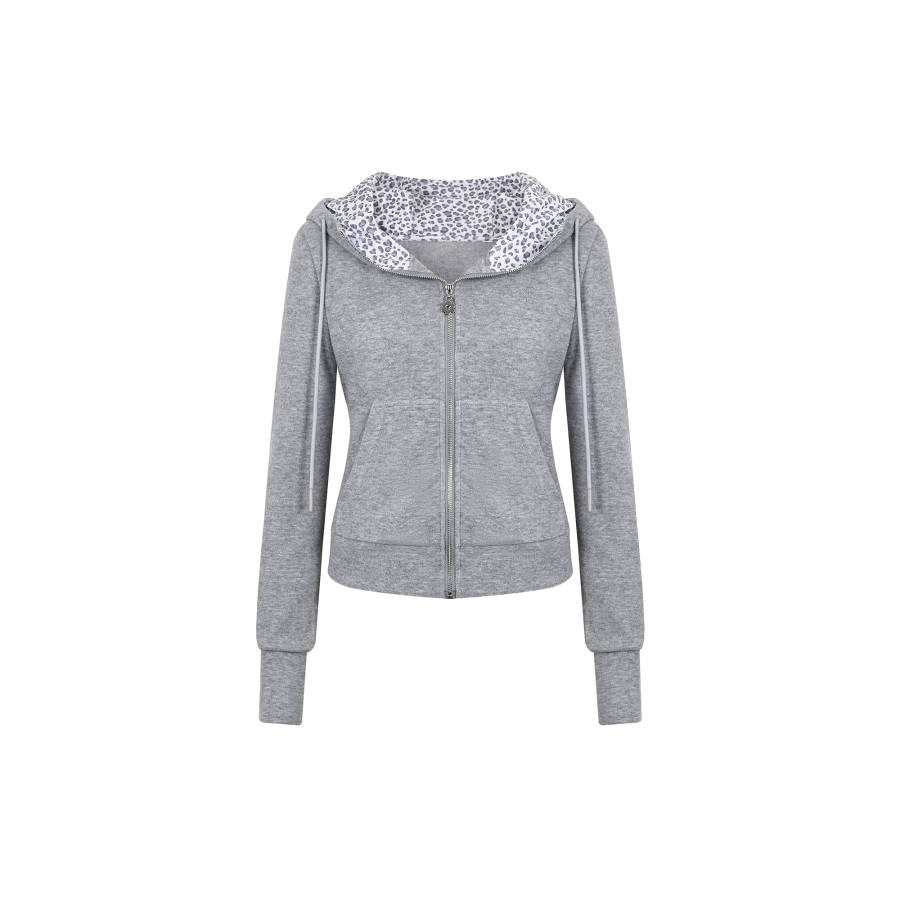 Umoumo Sweatshirts Women's Hooded Moderate Cardigan