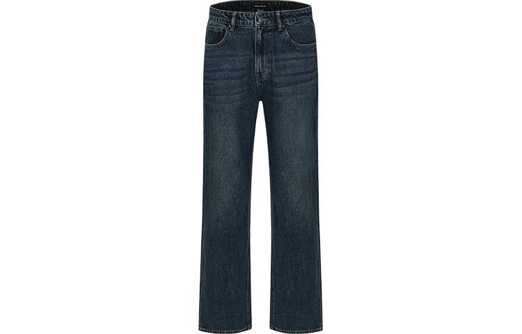 URBAN REVIVO Jeans Men's Blue Moderate Straight Fit Pants