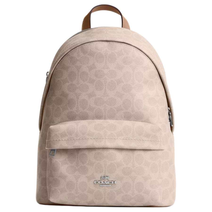 COACH COACH Taylor Artificial Leather With Textile Backpack Large Unisex Sand