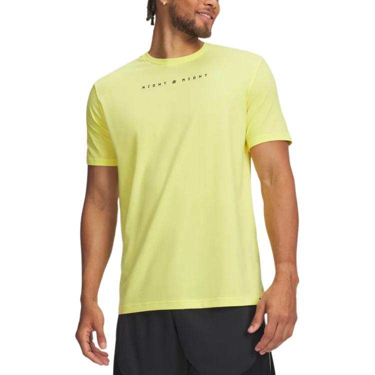 Under Armour T Shirts Men's Yellow 719 Crew Neck