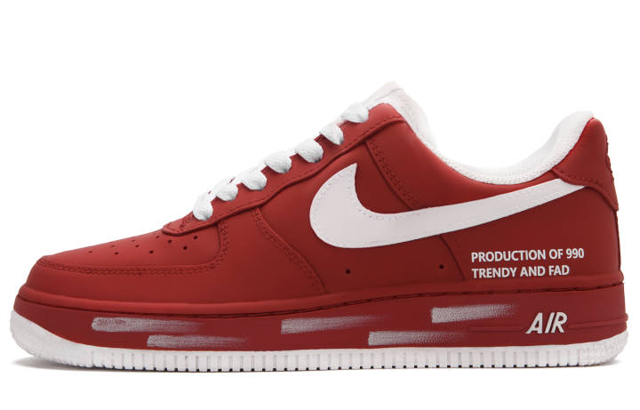 Nike Nike Air Force 1 Star X Low top Skateboard Shoes Unisex Red White