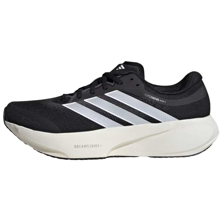Adidas Adidas SUPERNOVA RISE 3 Breathable Running Shoes Men's Black White Wide Fit