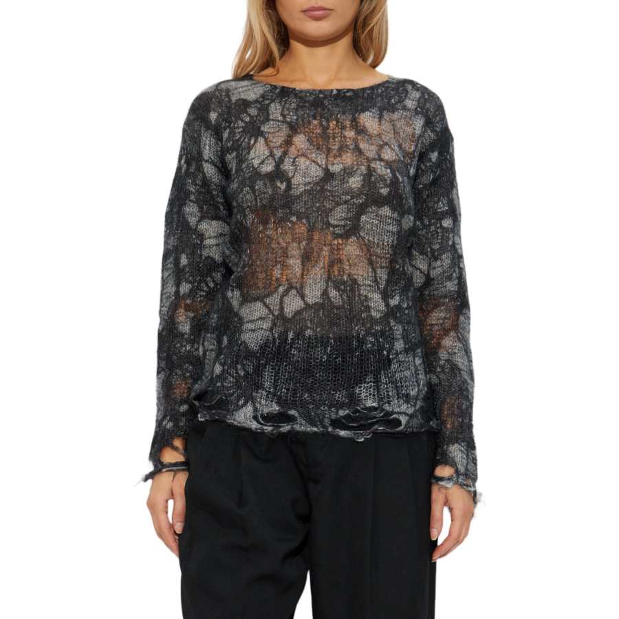 R13 R13 Open-Knit Lace Jumper