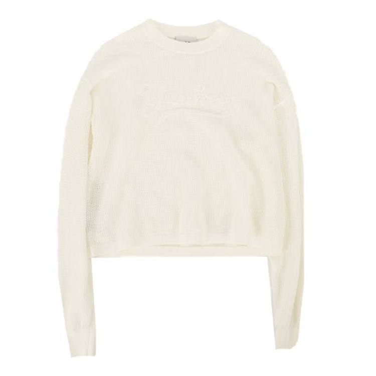 MLB Knitwear Women's New York Yankees/Ivory Crew Neck Moderate