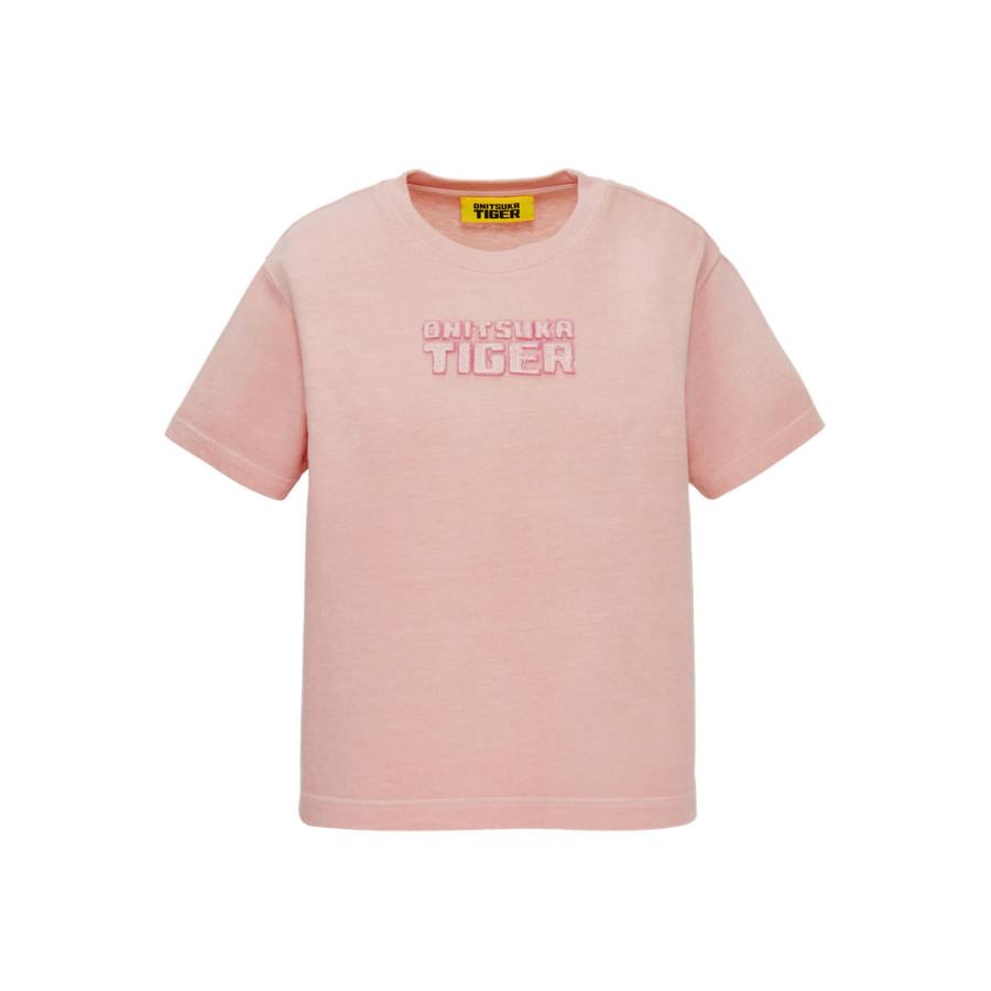 Onitsuka Tiger DENIVITA Short Sleeved T Shirts Women's Pink