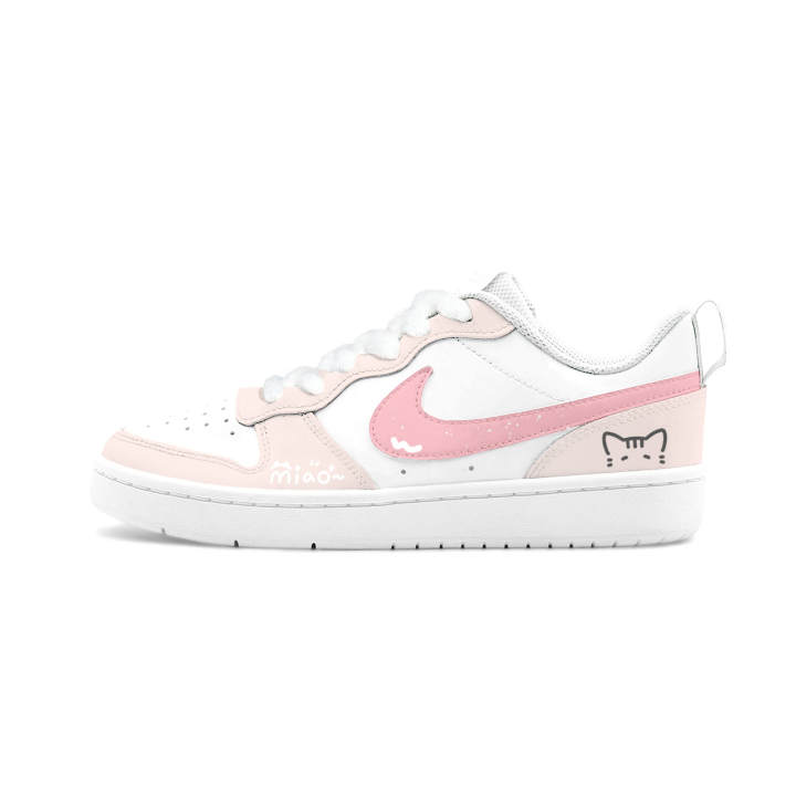 Nike Nike Court Borough Big Fish Manufacturing, Glutinous Rice Cat Leather Abrasion Resistant Breathable Low top