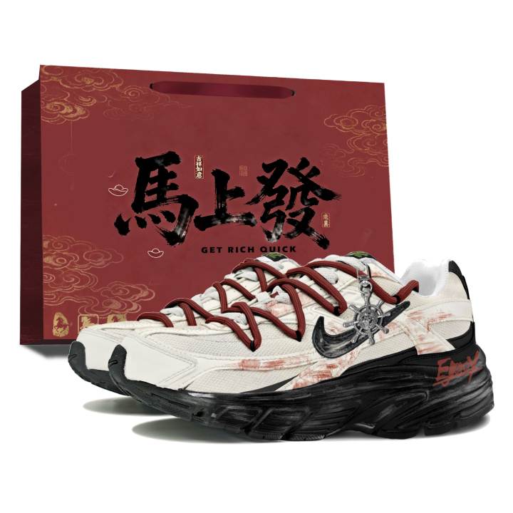 Nike Nike Initiator Leather, Textile Abrasion Resistant Slip Resistant Low top Rubber City Commuting Running Shoes Men's