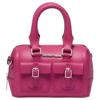 Dr.Martens Split Cow Leather Handbag Mini Women's Fuchsia