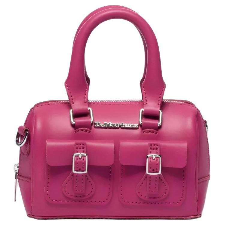 Dr.Martens Split Cow Leather Handbag Mini Women's Fuchsia