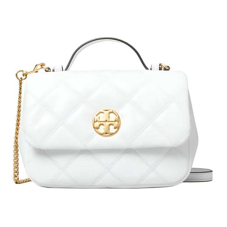 TORY BURCH Willa Logo Label Handbag Mini Women's White