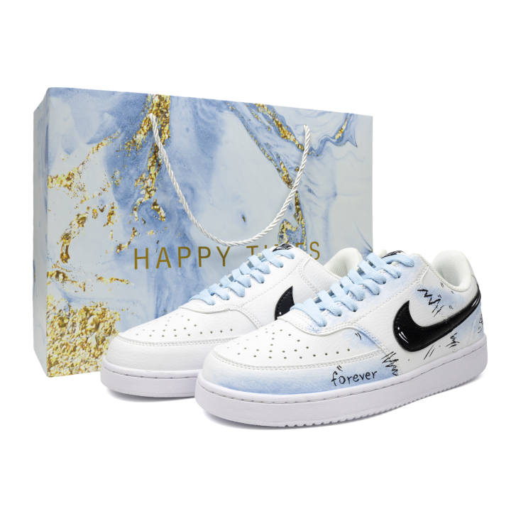 Nike Nike Court Vision 1 Light Year Beyond Shopping Bag Slip Resistant Cushioning Abrasion Resistant Breathable Low top